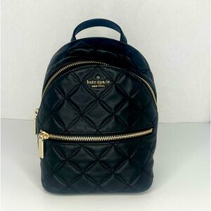 NWOT Kate Spade Natalia Black Quilted Mini Backpack/Convertible Crossbody 2 in 1